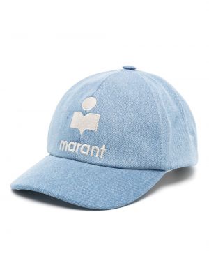 Cappello con visiera ricamato ricamato di cotone Marant