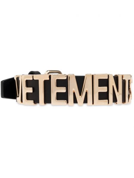 Læder choker Vetements sort