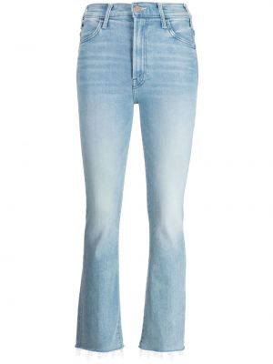 Bavlněné skinny džíny s knoflíky s páskem Mother
