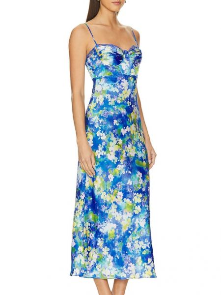 Robe mi-longue Astr The Label bleu