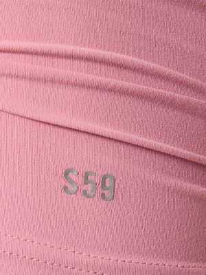 Kõrge vöökohaga lühikesed püksid Splits59 roosa