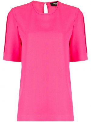 Μπλούζα από κρεπ Paule Ka ροζ
