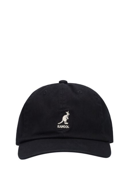Gorra de algodón Kangol negro