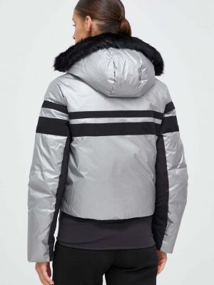 Téli kabát Ea7 Emporio Armani ezüstszínű