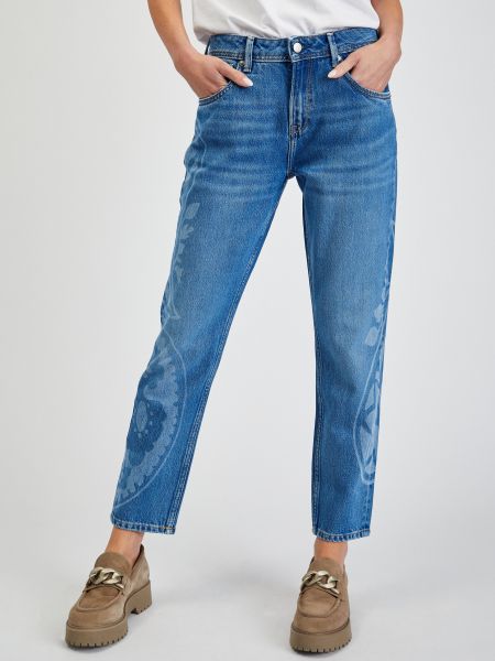 Priliehavé priliehavé džínsy s rovným strihom Pepe Jeans modrá