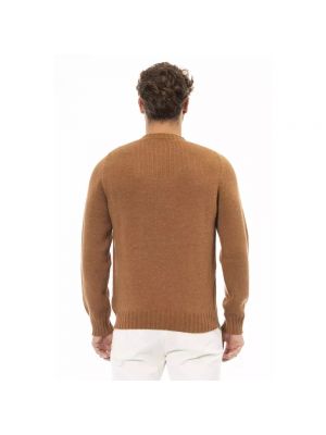 Jersey de cuero de alpaca de tela jersey Alpha Studio beige