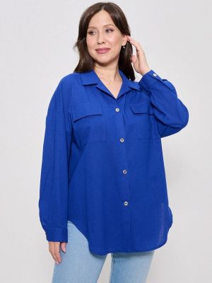 Рубашка Cleo синяя