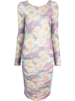 Trykt floral dress Rotate rosa