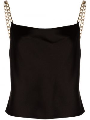 Drapert tank top Alice+olivia svart