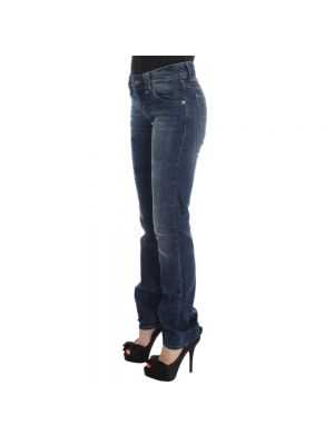 Slim fit skinny jeans ausgestellt John Galliano blau