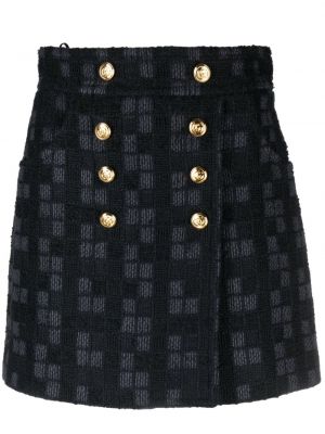 Φούστα mini tweed Gucci μαύρο