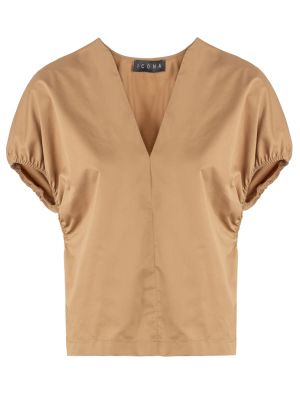 Блузка Icona By Kaos коричневая