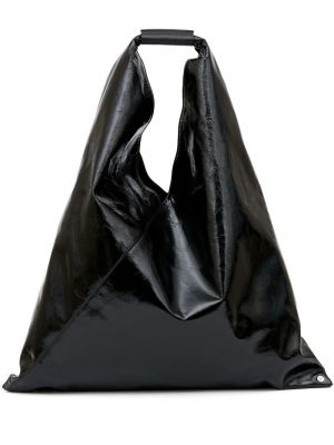 Klasična shopper torbica Mm6 Maison Margiela crna