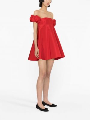 Hedvábné koktejlové šaty Valentino Garavani červené