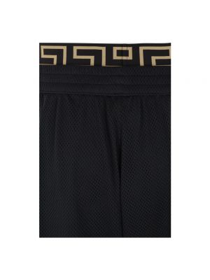 Pantalones cortos de malla Versace negro
