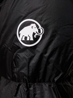 Páperová bunda s kapucňou Mammut čierna