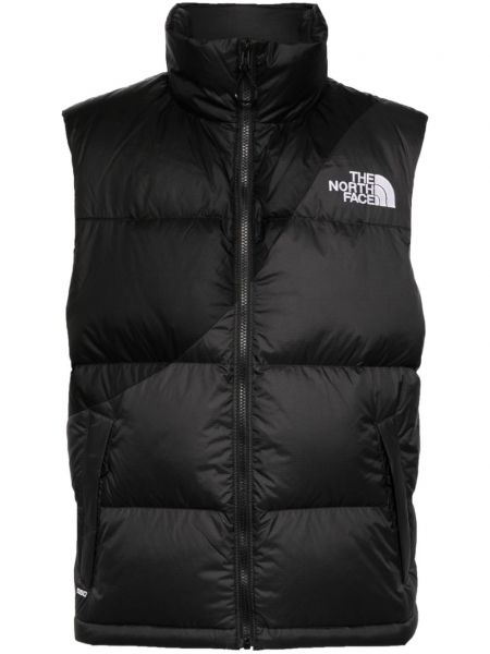 Broderet dunjakke The North Face sort