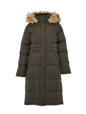 Zimný kabát Threadbare khaki