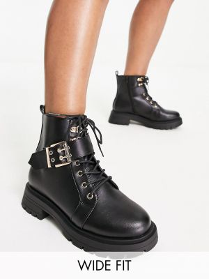 Треккинговые ботинки на шнуровке Asos черные