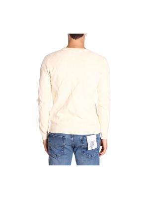 Suéter con estampado de rombos Guess blanco