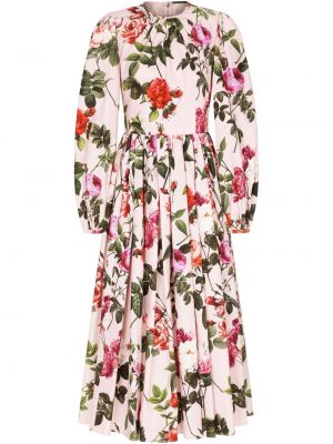 Šaty ke kolenům Dolce & Gabbana, růžová