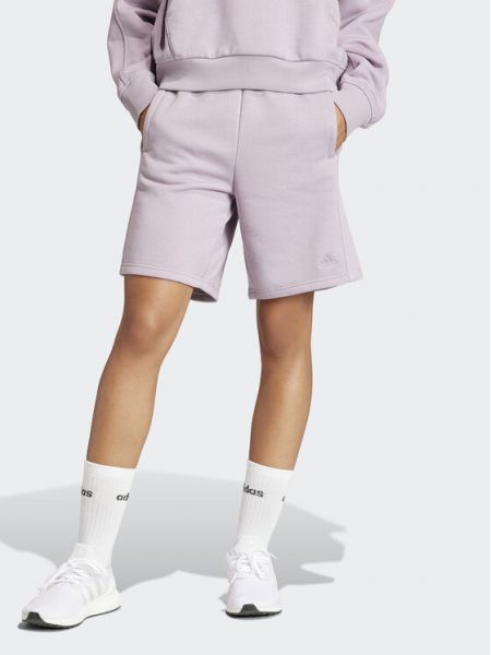 Pantaloni sport cu talie înaltă Adidas violet