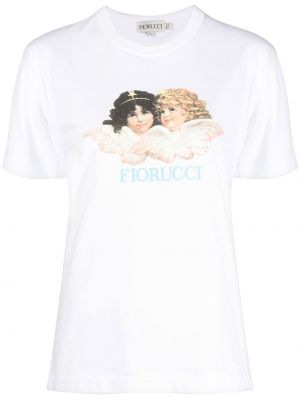 T-shirt z nadrukiem Fiorucci - Biały