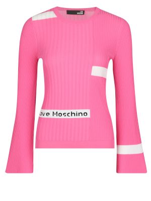 Пуловер Moschino Love Розовый