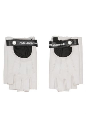 Rękawiczki Karl Lagerfeld białe