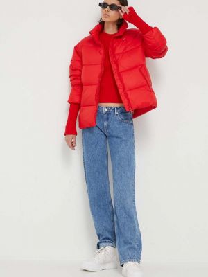 Kurtka jeansowa Tommy Jeans czerwona