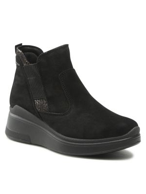 Členkové topánky Igi&co čierna