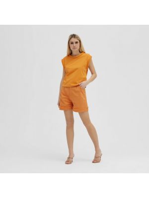 Jeans shorts Federica Tosi orange