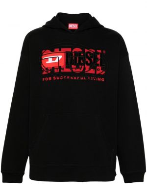 Siuvinėtas džemperis su gobtuvu Diesel
