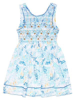 Floral bomull dress for jenter Poupette St Barth Kids