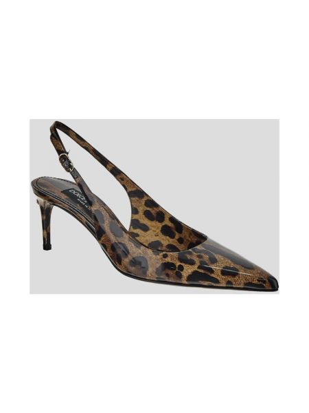 Calzado con estampado leopardo slingback Dolce & Gabbana