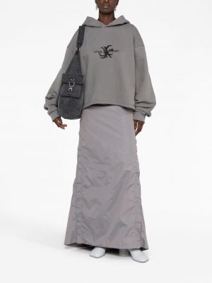 Pullover mit kapuze mit print Jade Cropper grau