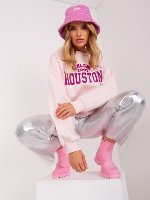 Mikina s kapucí Fashionhunters růžová