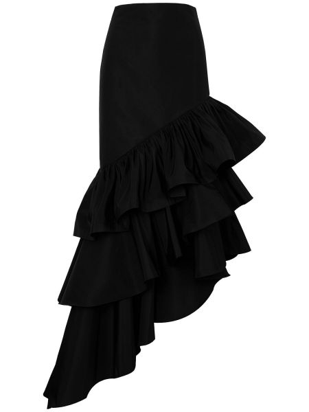 Drapované dlouhá sukně Johanna Ortiz černé