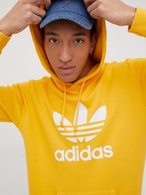 Kapucnis melegítő felső Adidas Originals - sárga