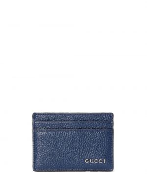 Modrá kožená peněženka Gucci