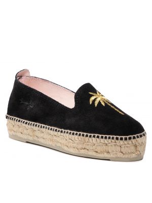 Espadryle MANEBI - Slippers D T 0.3 D0 Black/Golden Palm
