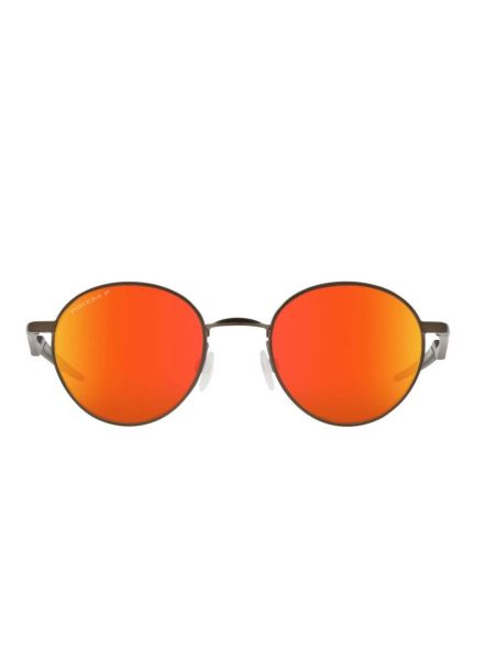 Satynowe okulary przeciwsłoneczne Oakley beżowe