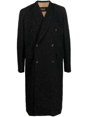 Sametový kabát Uma Wang černý