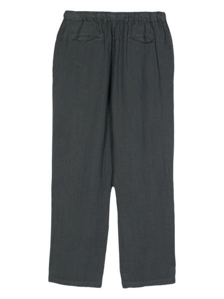 Lněné kalhoty Massimo Alba šedé