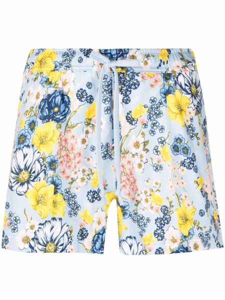 Pantalones cortos de flores con estampado Viktor & Rolf azul