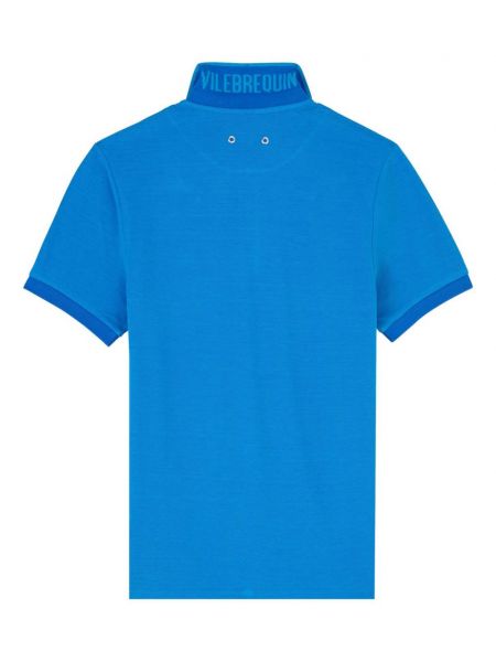 Medvilninis siuvinėtas polo marškinėliai Vilebrequin mėlyna