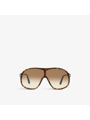 солнцезащитные очки Drew в ацетатной оправе-авиаторе Tom Ford коричневый