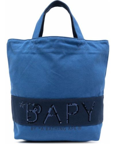 Bolso shopper con lentejuelas Bapy By *a Bathing Ape® azul