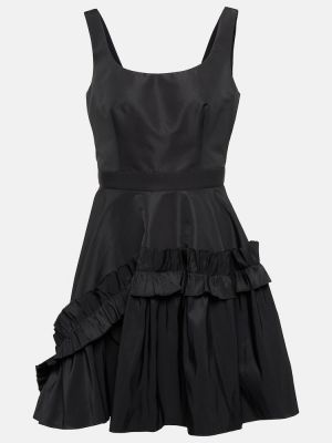 Φόρεμα με βολάν Alexander Mcqueen μαύρο