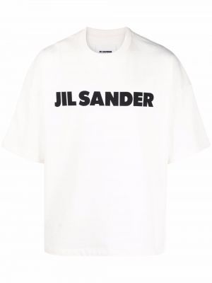 Bavlnené tričko s potlačou Jil Sander